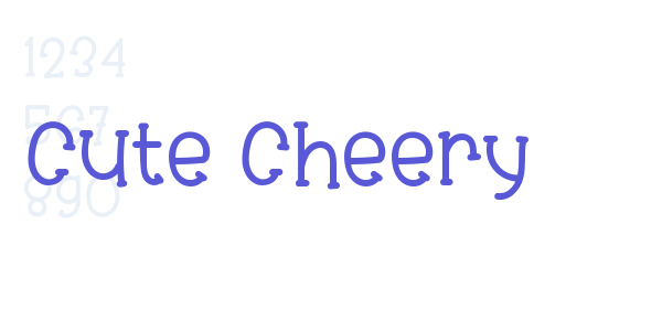 Cute Cheery font