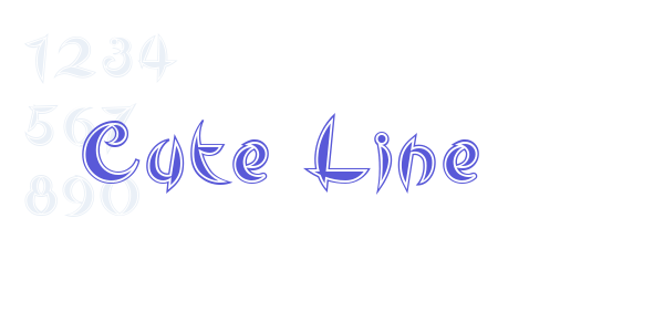 Cute Line font free