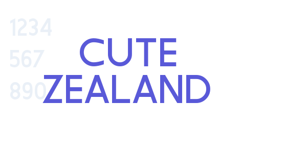 Cute Zealand font free