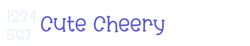 Cute Cheery-related font