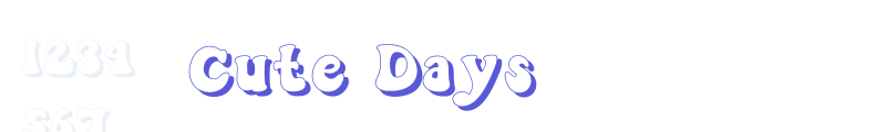 Cute Days font