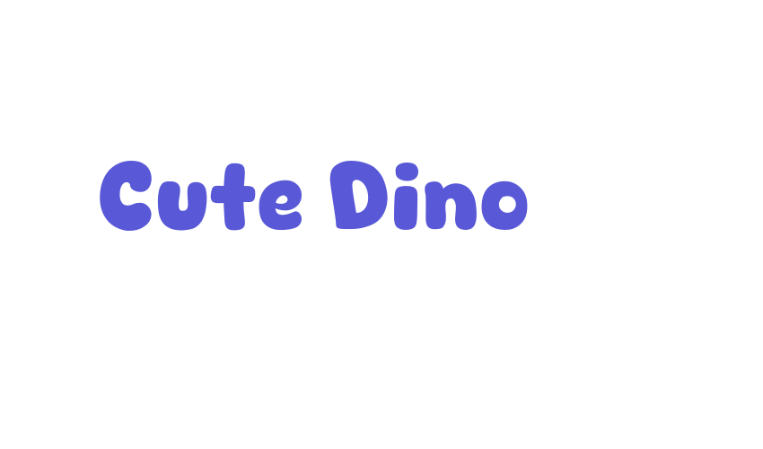 Cute Dino Font Download