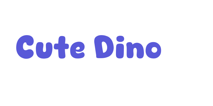 Cute Dino Font