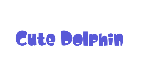 Cute Dolphin Font Download