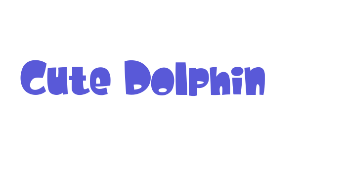 Cute Dolphin Font