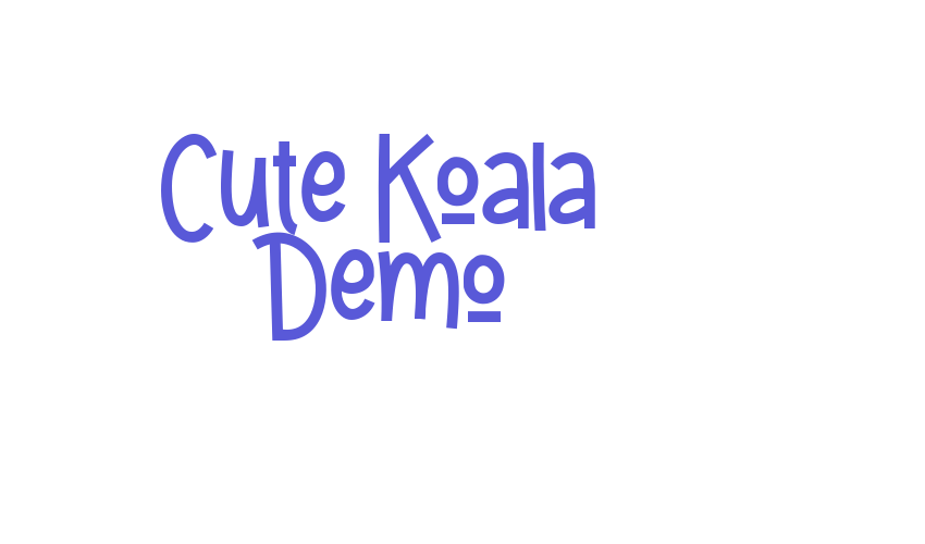 Cute Koala Demo Font