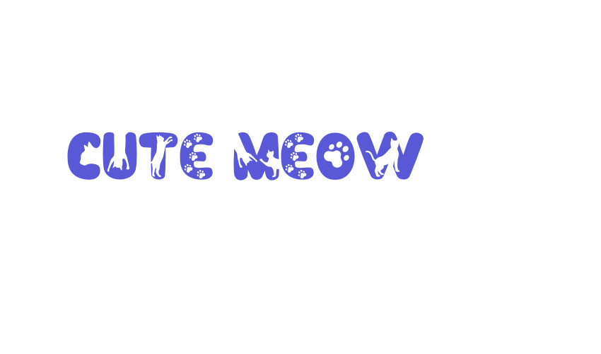 Cute Meow Font Download