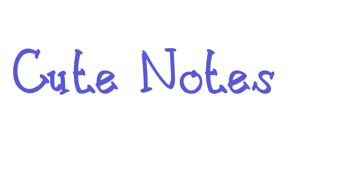 Cute Notes Font