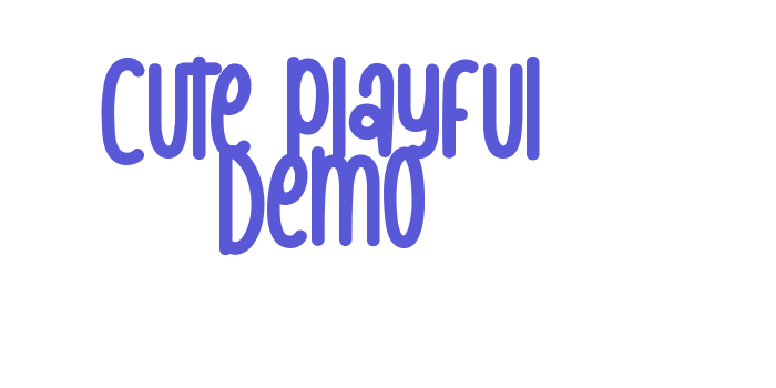 Cute Playful Demo Font Download