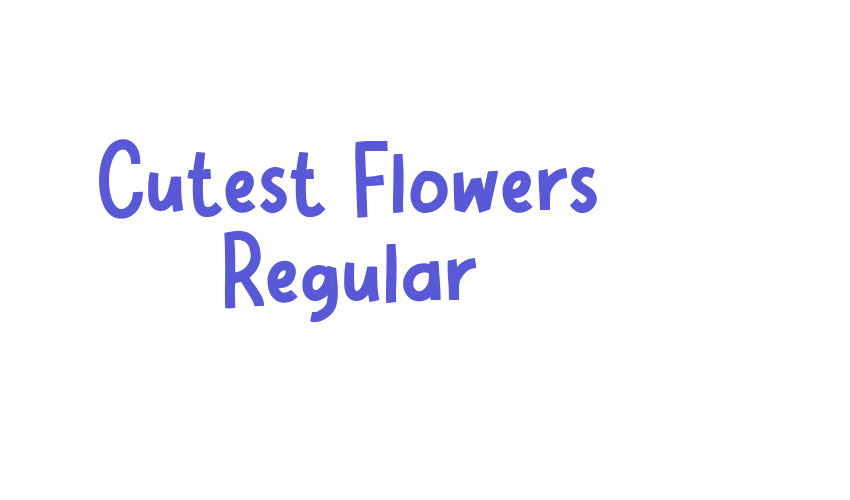 Cutest Flowers Regular Font Download