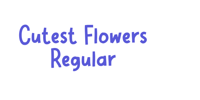 Cutest Flowers Regular Font Download