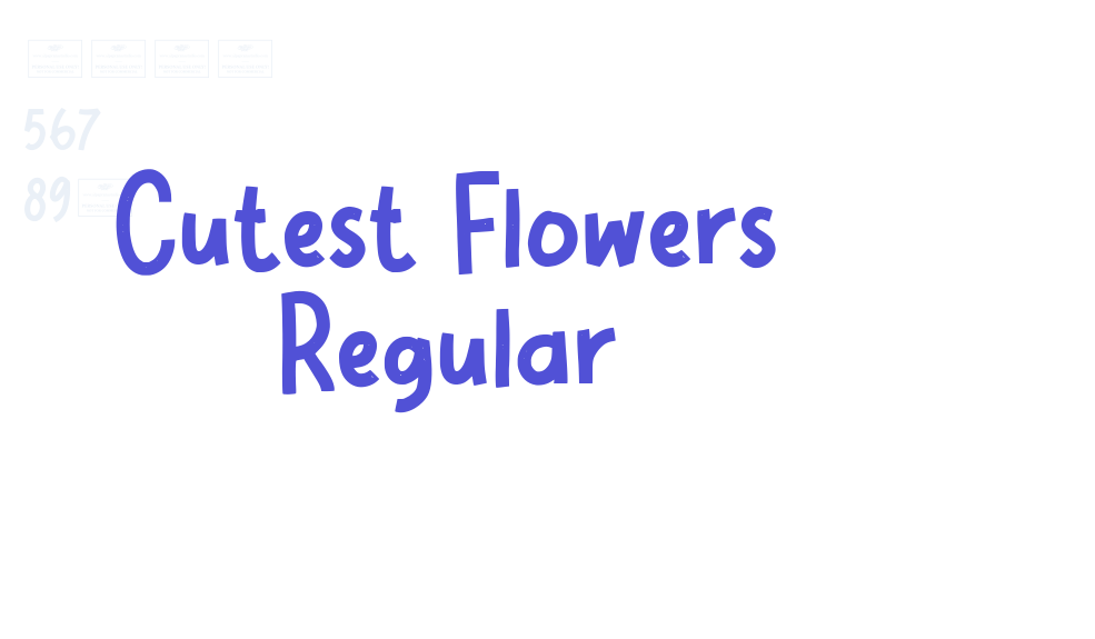 Cutest Flowers Regular-font-download