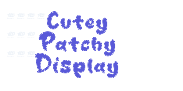 Cutey Patchy Display font free