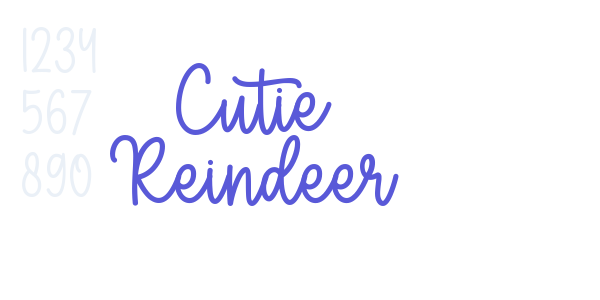 Cutie Reindeer font free