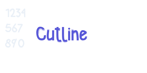 Cutline font free