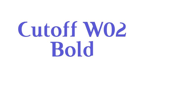 Cutoff W02 Bold Font Download