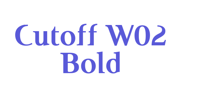 Cutoff W02 Bold Font