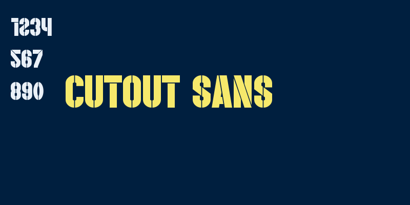 Cutout Sans