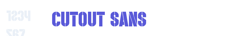 Cutout Sans font