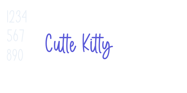 Cutte Kitty font free