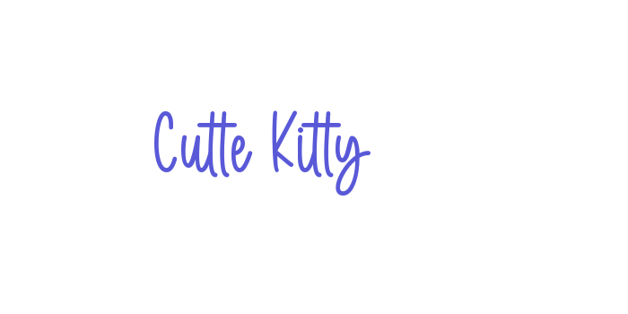 Cutte Kitty Font Download