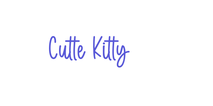 Cutte Kitty Font