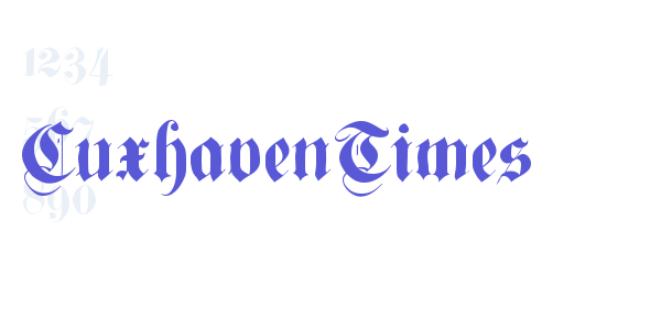 CuxhavenTimes font