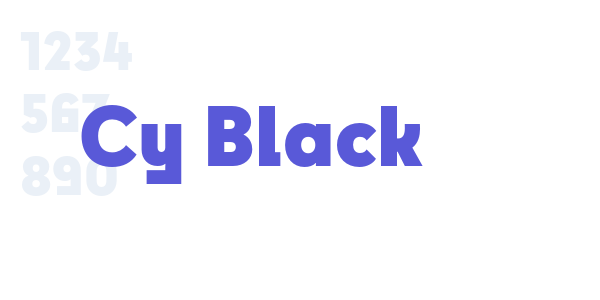 Cy Black font free