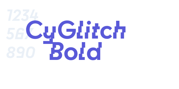 CyGlitch Bold font free