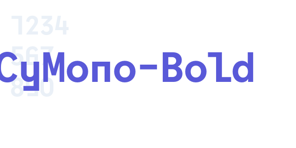 CyMono-Bold font free