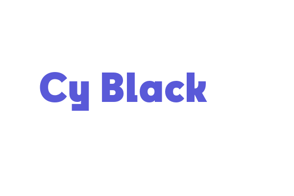 Cy Black Font