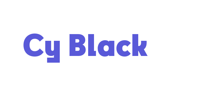 Cy Black Font