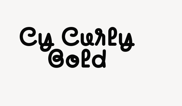 Cy Curly Bold Font