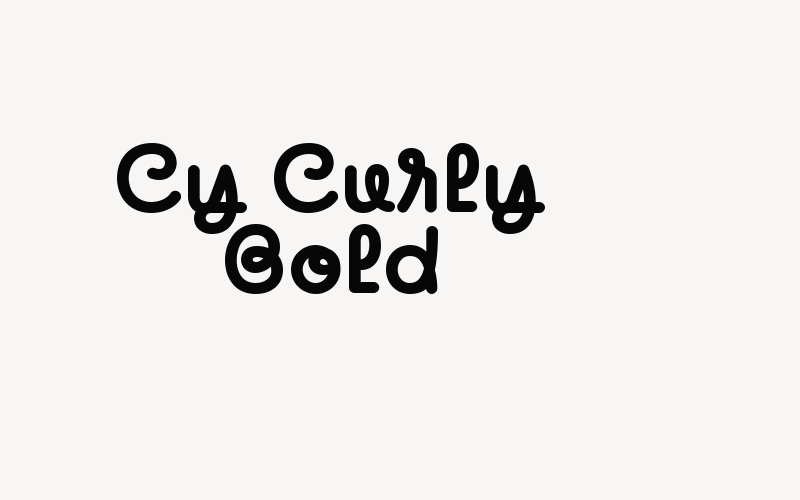 Cy Curly Bold Font