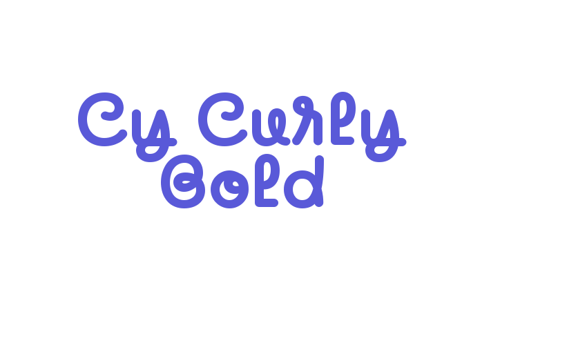 Cy Curly Bold Font