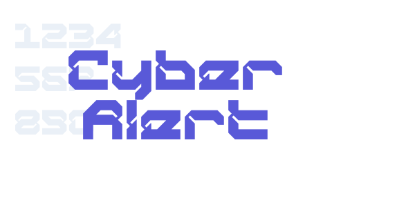 Cyber Alert font free