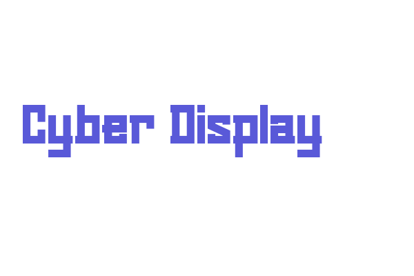 Cyber Display Font