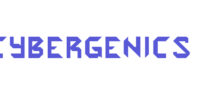 Cybergenics Font Download