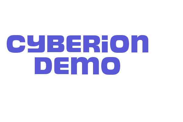 Cyberion Demo Font