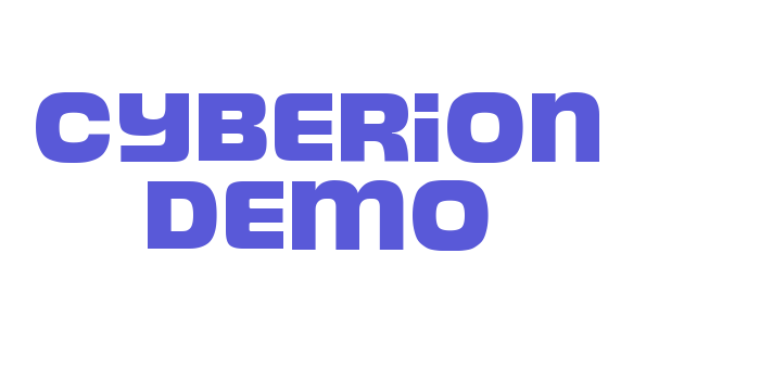 Cyberion Demo Font Download