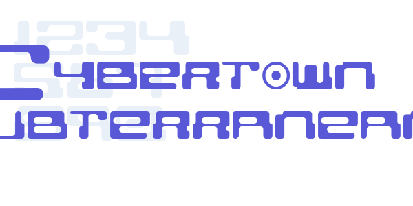 Cybertown Subterranean font free