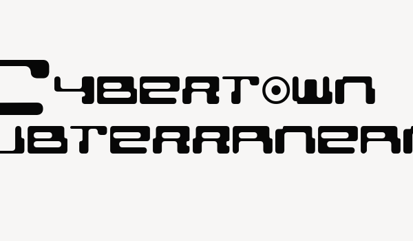 Cybertown Subterranean Font