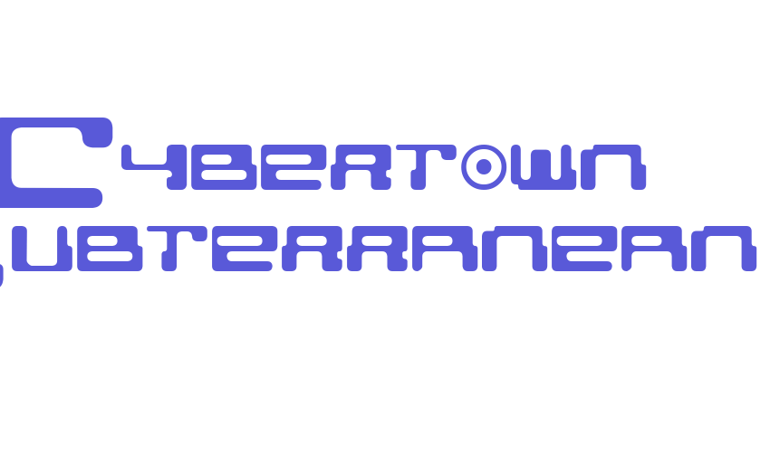 Cybertown Subterranean Font Download