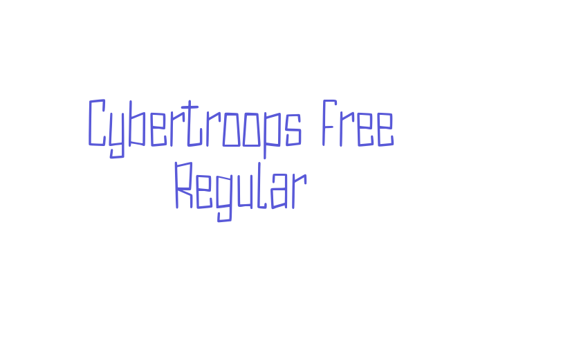 Cybertroops Free Regular Font