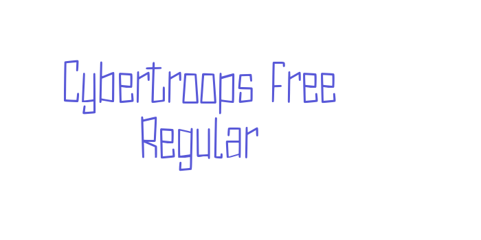 Cybertroops Free Regular Font Download