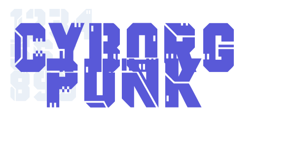 Cyborg Punk font free