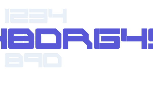 Cyborg45 Font