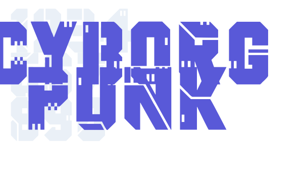 Cyborg Punk font free