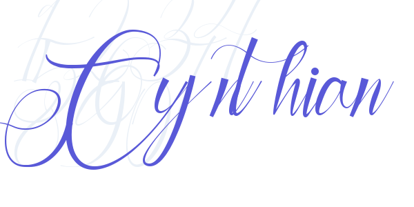 Cynthian font free