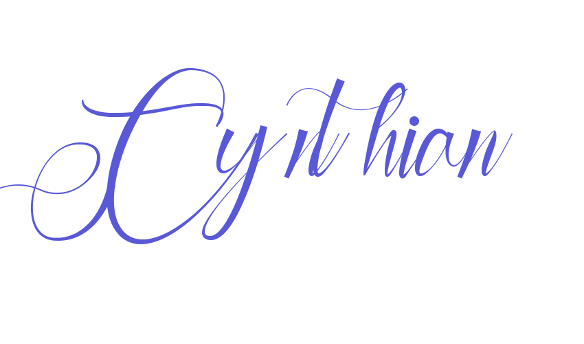 Cynthian Font